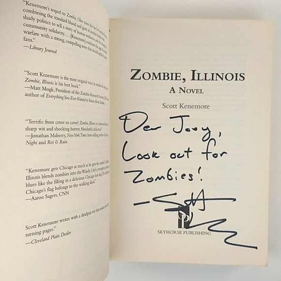 Signed Copy of Zombie, Illinois Signed by Author Scott Kenemore - Picture 6 of 12